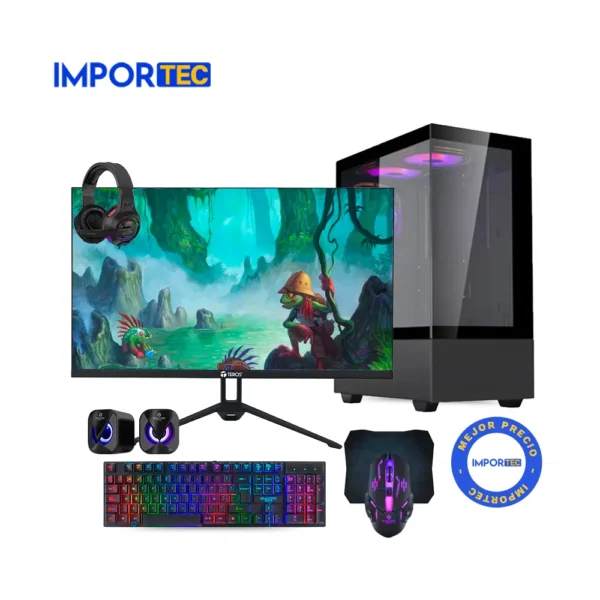 Computadora AMD Ryzen 5 5600GT | 8GB RAM | 500GB SSD | 23.8" FHD