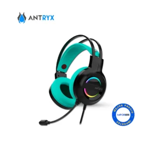 Audífono Antryx Iris-K Turquesa 7.1 Virtual | USB | RGB