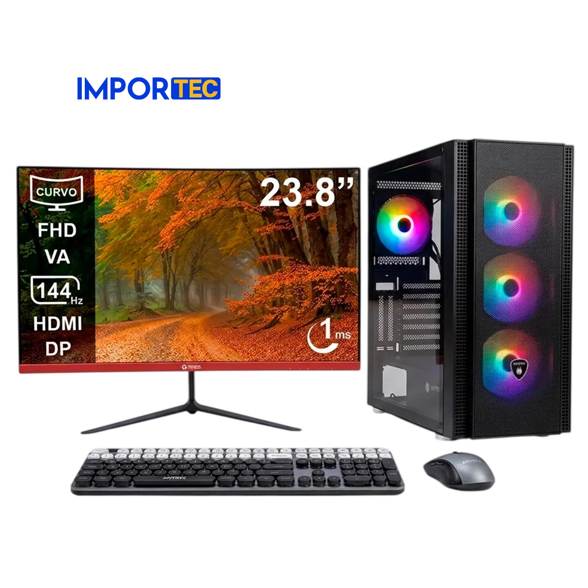 Computadora AMD Ryzen 5 5600GT | 8GB RAM | 480GB SSD | 23.8" FHD
